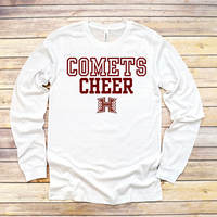 COMETS CHEER CUSTOMIZABLE long sleeve shirt