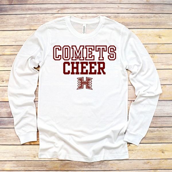 COMETS CHEER CUSTOMIZABLE long sleeve shirt
