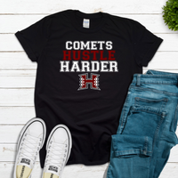 HHS "COMETS HUSTLE HARDER" SHORT SLEEVE TSHIRT