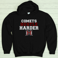 HHS "COMETS HUSTLE HARDER" HOODIE