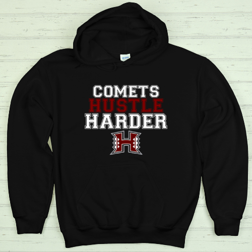 HHS "COMETS HUSTLE HARDER" HOODIE
