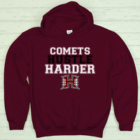 HHS "COMETS HUSTLE HARDER" HOODIE